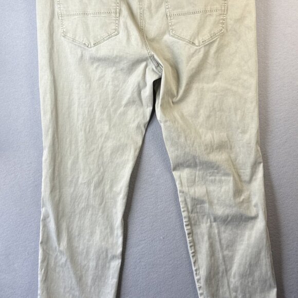 Tommy Bahama Flat Front Chino Pants Mens 40x34 Tan Straight Vacation Golf Cruise - Picture 6 of 10